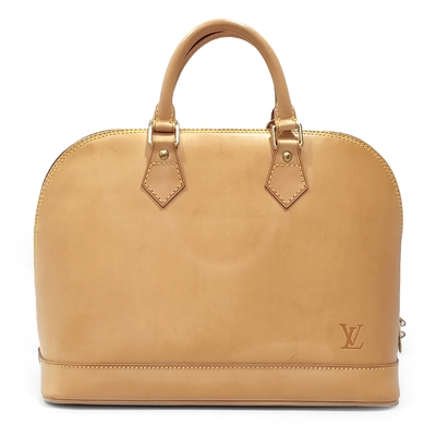 LOUIS VUITTON路易威登 【Louis Vuitton 路易威登 】M85394 經典ALMA系列素面變色皮革手提包(絕版展示品)