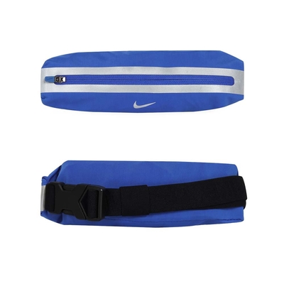 NIKE 彈性運動腰包 3.0-臀包 側背包 斜背包 N1003694421OS 藍銀