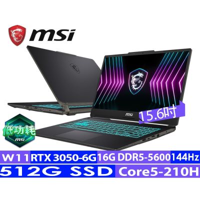 MSI微星 Cyborg 15 A2RUDX-2288TW 是一款15.6吋的創作者與電競筆電，搭載Intel Core 5 210H處理器，16GB DDR5記憶體，512GB固態硬碟，RTX 3050獨顯6GB GDDR6視訊記憶體，支援Wi-Fi 6E與藍芽5.3，黑色螢幕 IPS 面板，FHD 解析度，1.98kg輕便設計，內建HD網路攝影機，提供兩年保固與標準配件。