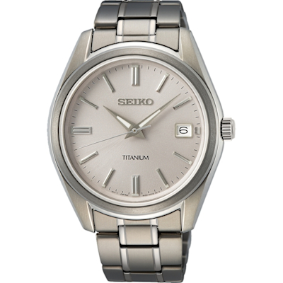 SEIKO精工 CS 鈦金屬簡約手錶送禮首選-40mm6N52-00B0S /SUR369P1