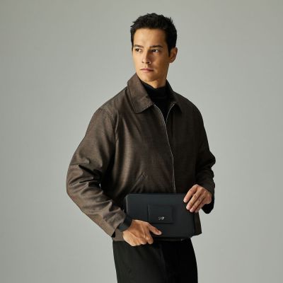 【BRAUN BUFFEL 德國小金牛】台灣總代理 卡特 手拿包-黑色/BF585-03-BK