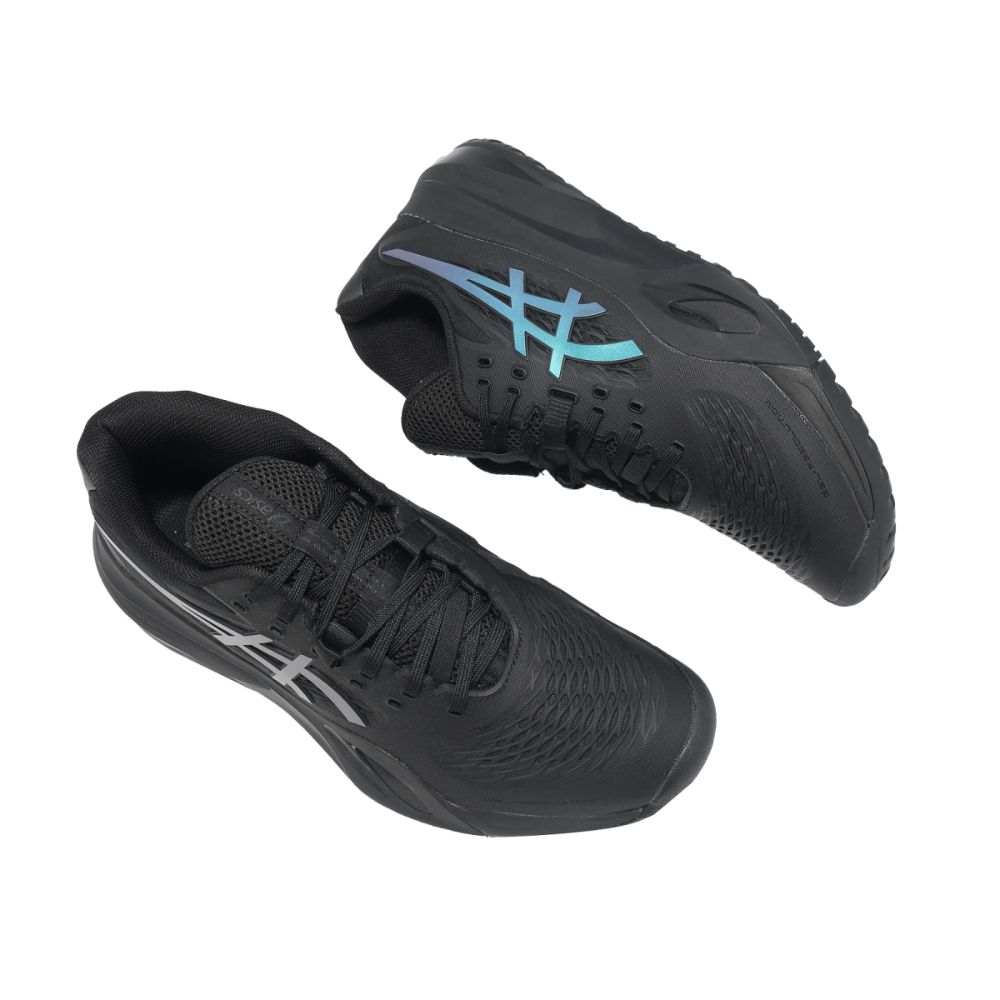 Asics 網球鞋Gel-Resolution X Night Energy 男鞋黑藍美網夜場系列