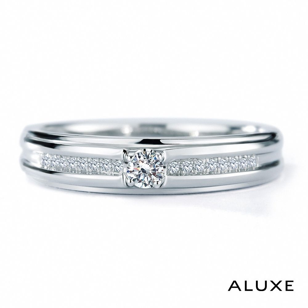 ALUXE 亞立詩 18K金情侶結婚戒指-男戒 RB0504