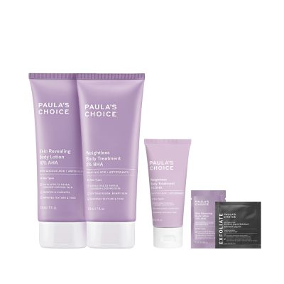 【寶拉珍選】美體煥膚明星組 (2%水楊酸+10%果酸身體乳210ml) 效期至2027/07