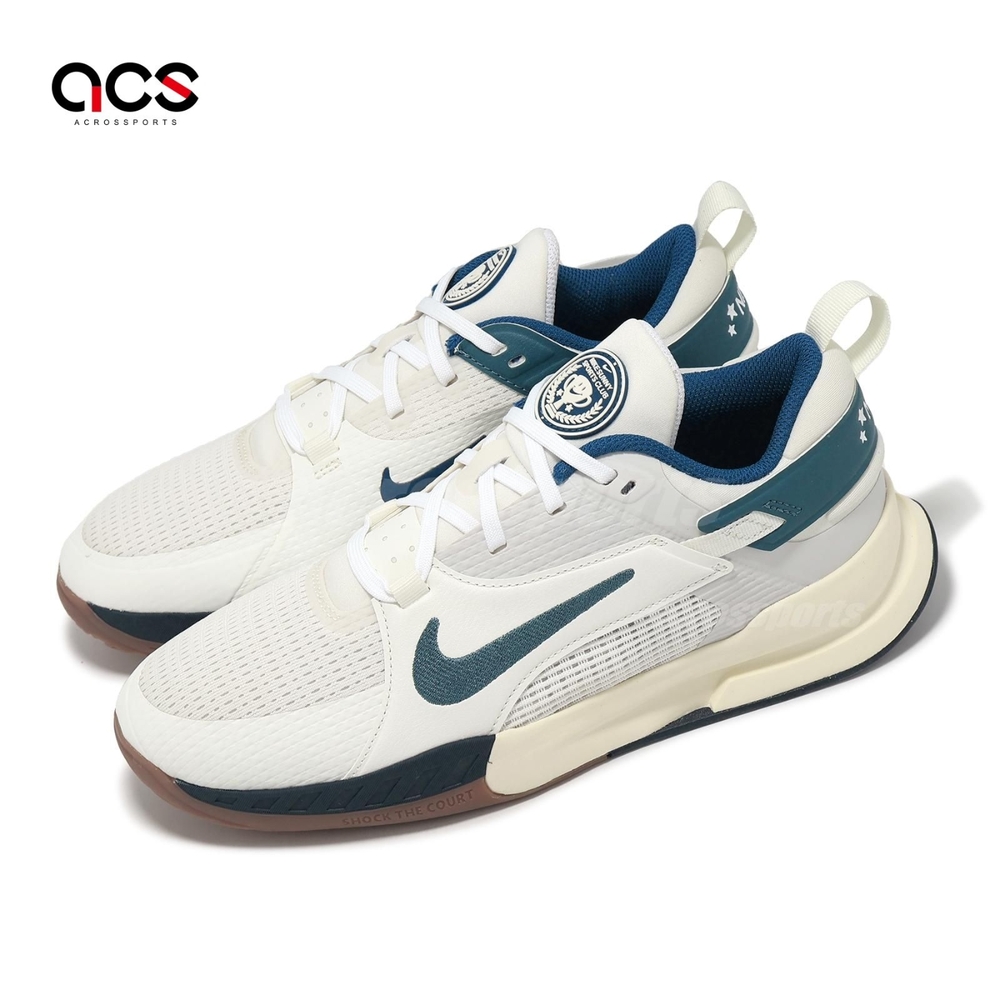 Nike 籃球鞋 Crosscourt GS 大童 女鞋 白 綠 緩衝 運動鞋 HM3715-131