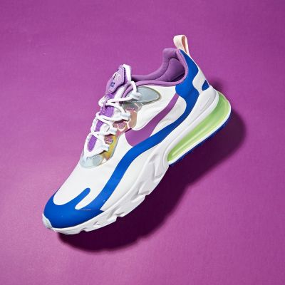 Nike Air Max 270 React Easter 男款 藍白紫 復活節 氣墊 運動鞋 CW0630-100