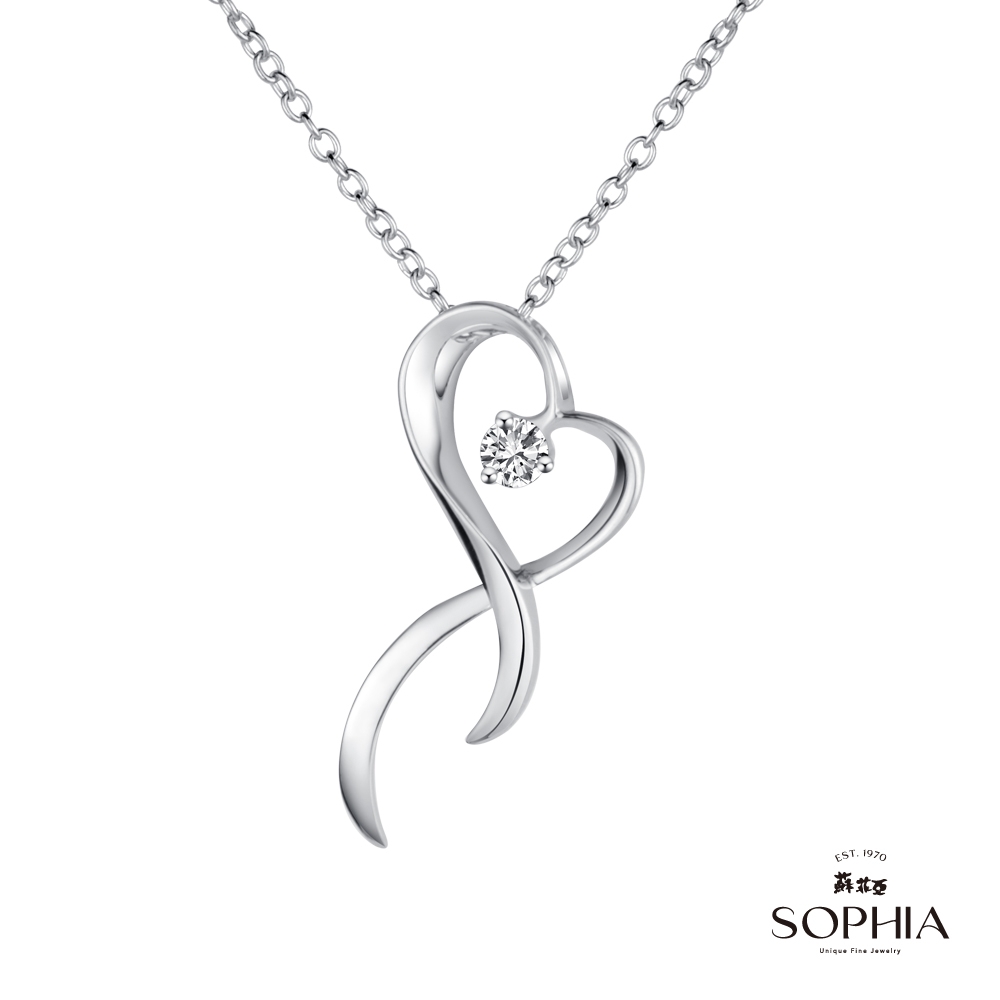 SOPHIA 蘇菲亞珠寶 - 依偎 14K金  鑽石項墜