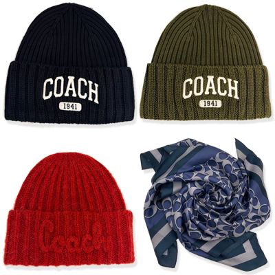 【時時樂限定】COACH 保暖毛帽/方巾/絲巾(多款供選)