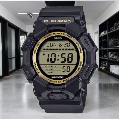 CASIO 卡西歐 G-SHOCK 經典黑金 10年電力大螢幕電子錶 手錶 學生錶 開學換新季 送禮推薦 GD-010GB-1A9