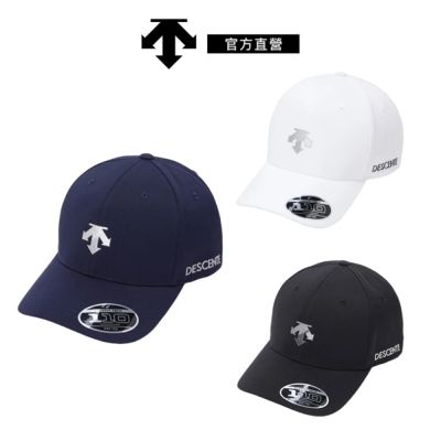 【DESCENTE】迪桑特 TACTEL 中性 基本款運動帽 棒球帽 (深藍色/黑色/白色)