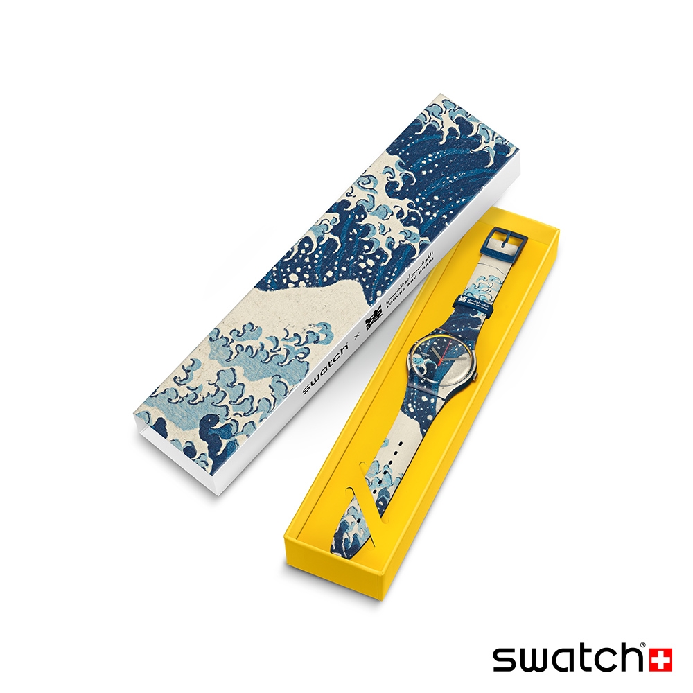 Swatch THE GREAT WAVE BY HOKUSAI & ASTROLABE 葛飾北齋《神奈川沖浪