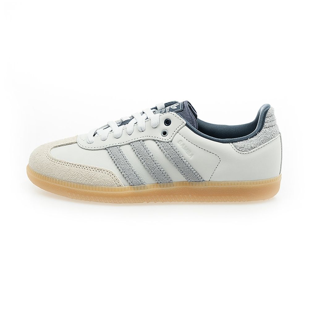【ADIDAS】SAMBA OG 女款 運動休閒鞋 德訓鞋 白灰色 KJ7305