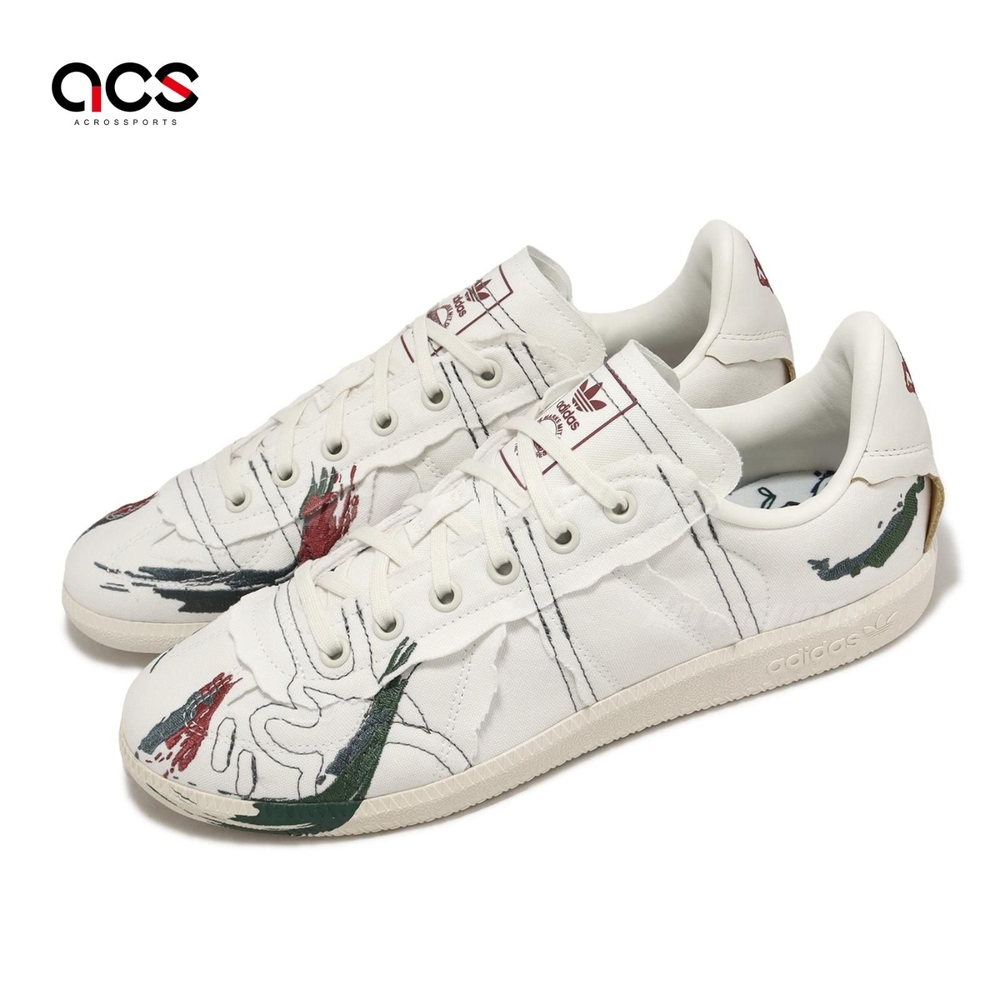 adidas 休閒鞋BW Army 男鞋女鞋白綠帆布德訓鞋復刻刺繡塗鴉三葉草愛迪