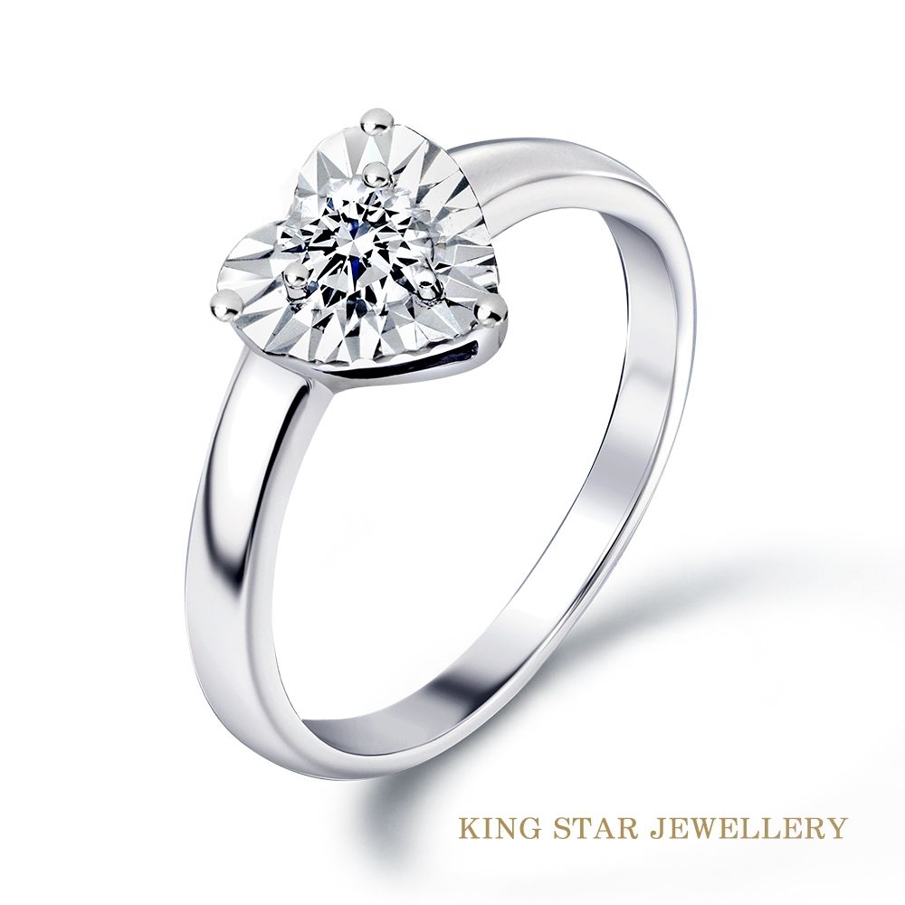 King Star GIA 30分無色等級3EX 天然鑽石戒指心情(F color 八心八箭) | 更多品牌| Yahoo購物中心