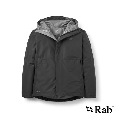 【RAB】Downpour Jacket 防風防水連帽外套 黑色 男款 #QWI06