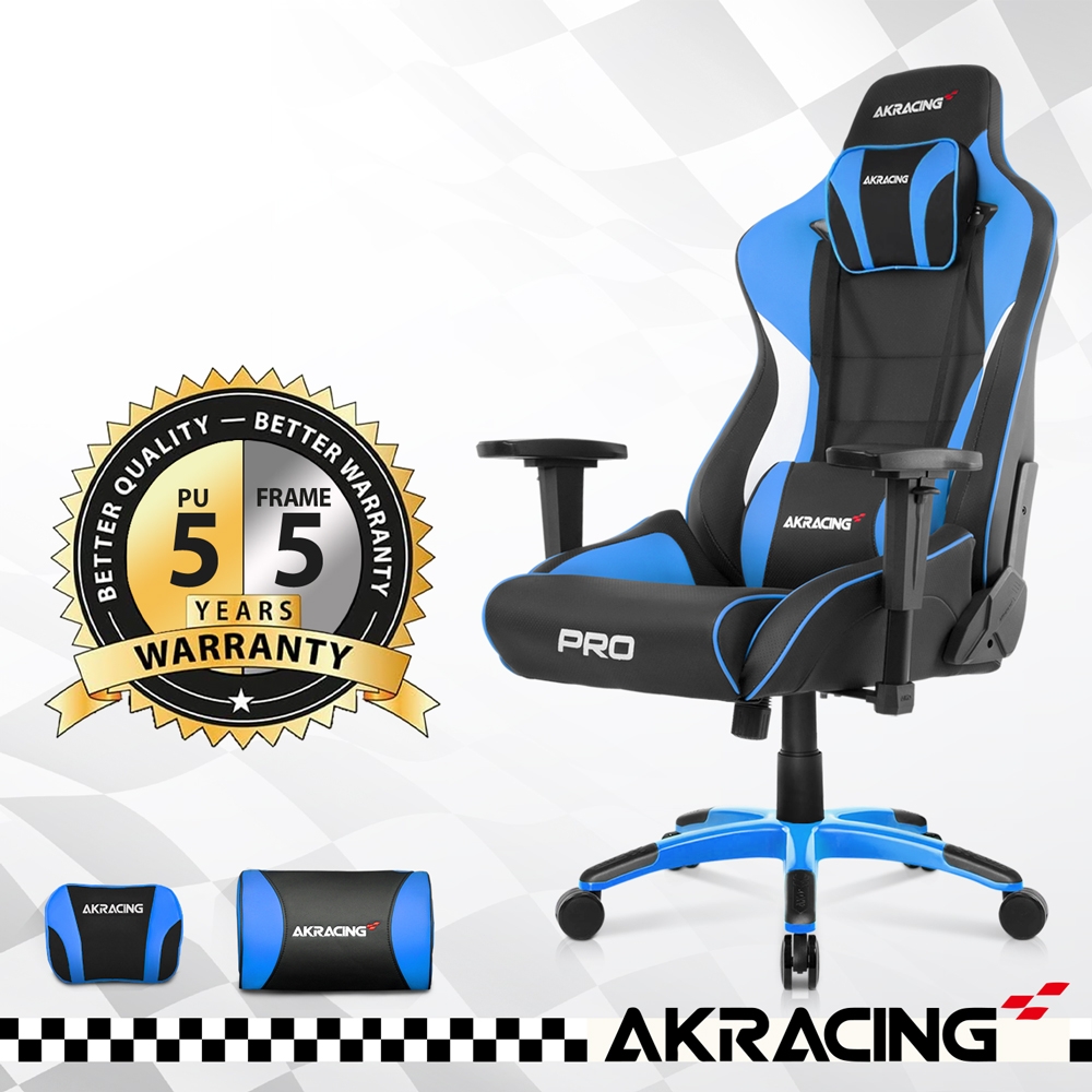 AKRACING超跑電競椅大師旗艦款-GT666 PRO X SERIES-藍W68*D65*H127~134