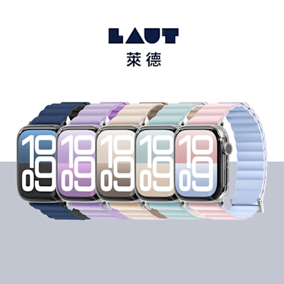 LAUT 萊德 Apple Watch 38/40/41/42(S10/11)mm 雙色矽膠錶帶