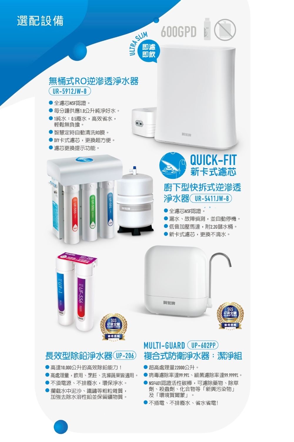 賀眾牌 UW-2262HW-1 - 詳情5