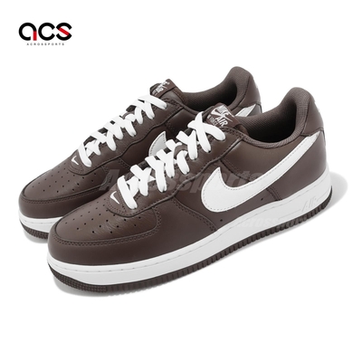 Nike 休閒鞋 Air Force 1 Low Retro QS 巧克力色 咖啡 男鞋 AF1 皮革 FD7039-200