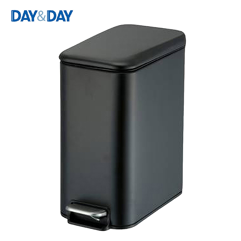 DAY&DAY 黑色冷軋鋼板 5L垃圾筒