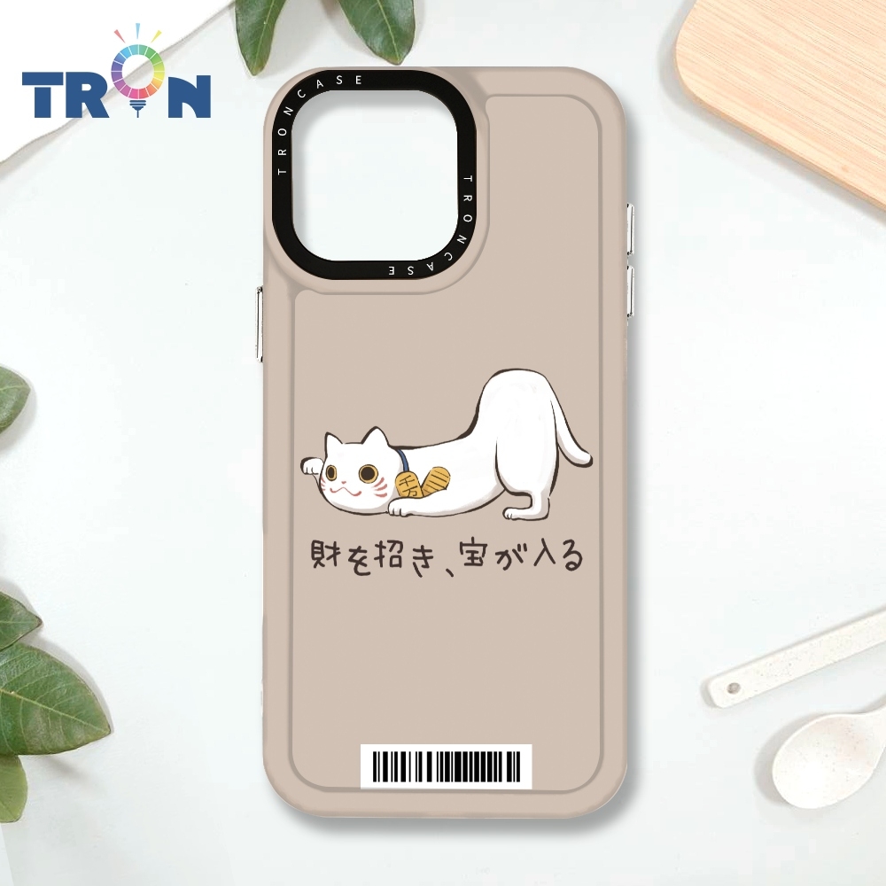 TRON IPHONE 16 PRO MAX 俄羅斯方塊招財貓 L型虎斑貓 防摔 MAGSAFE 磁吸 太空載具殼 透白 手機殼