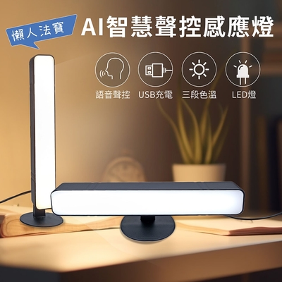 【橘能生活家】AI智慧聲控感應燈 即講即說 免安裝 懶人法寶 緊急照明