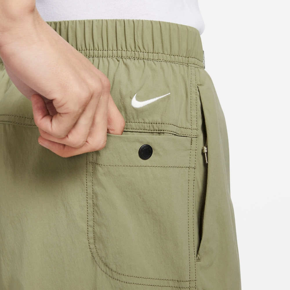 Nike 褲子ACG Trail Zip-Off Pants 男款綠可拆防潑水長褲短褲抽繩腰帶