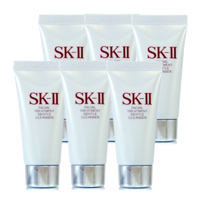 SK-II/SK2 *SK-II 全效活膚潔面乳20g*6(正統公司貨)