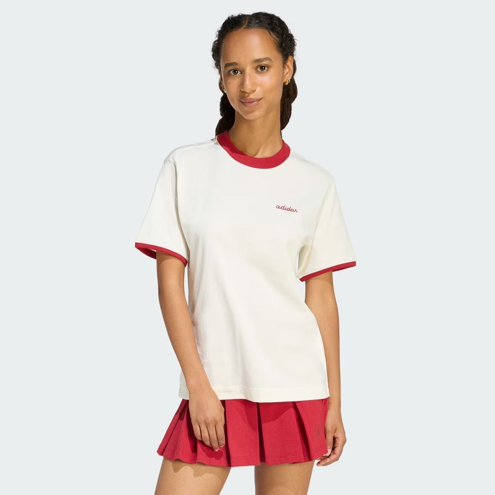 ADIDAS 女 短袖上衣 黑/白 W CP TEE 運動T恤  KB819 (6白色系)