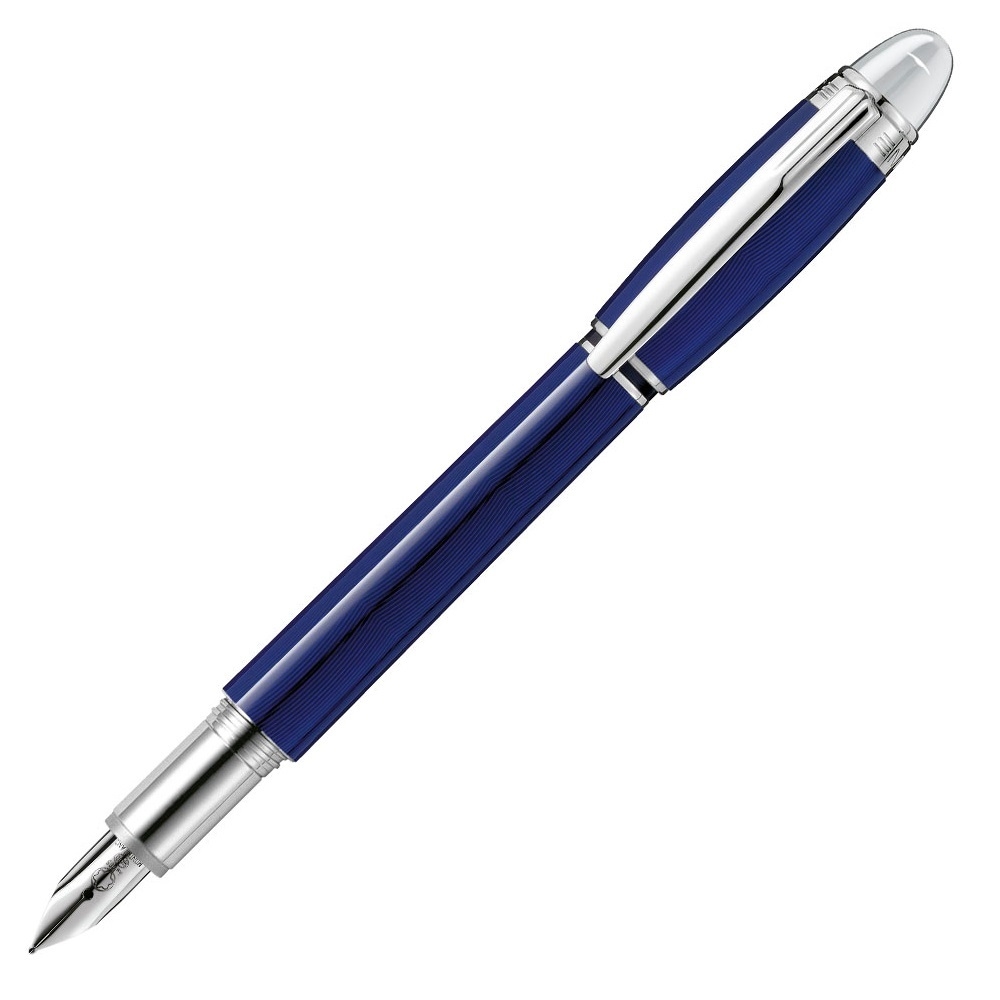 MONTBLANC 萬寶龍 STARWALKER 星際行者 酷藍鋼筆-藍色 贈8枝墨水管