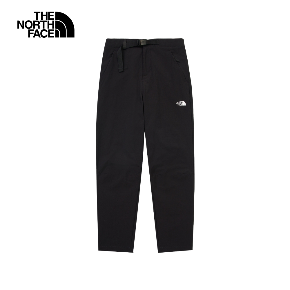 【The North Face 官方旗艦】北面女款黑色吸濕排汗戶外徒步長褲｜8CJTJK3