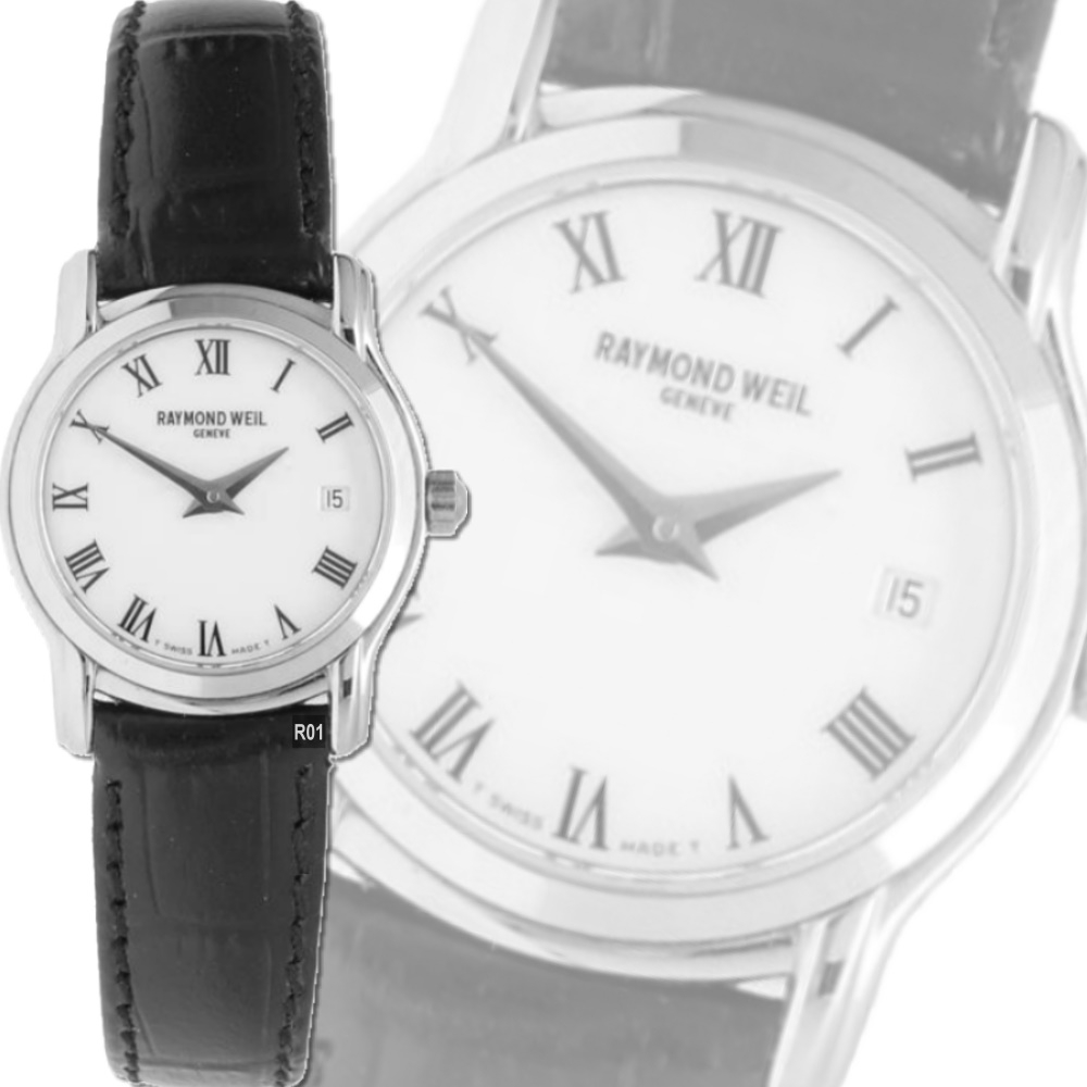 Raymond Weil 蕾蒙威 Tradition傳統系列 羅馬字白面石英女款23㎜ R01(5369-MCB-00300T)