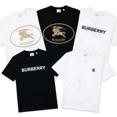 戰馬騎士/徽標印花/TB刺繡棉TEE T恤