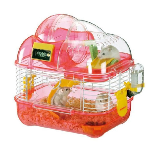 日本Marukan 雙層計步鼠籠/ 遊戲屋(MR-757) S | 鼠兔飼料/鼠兔用品