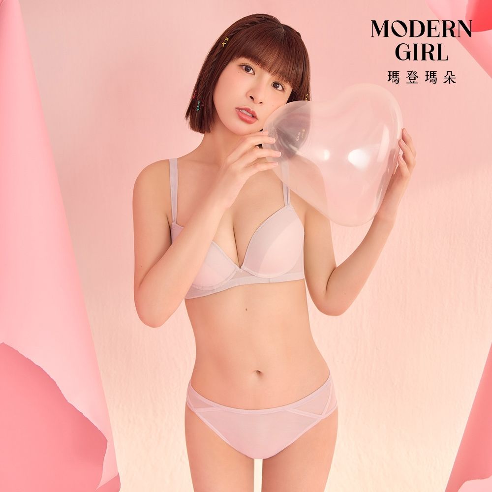 瑪登瑪朵 Magic Secrets 低腰三角網內褲 M-XL(晨霧灰)