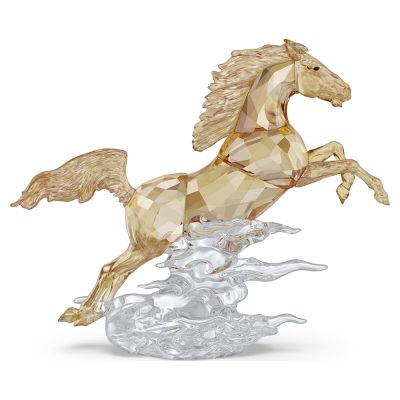 SWAROVSKI 施華洛世奇 Asian Symbols 騰躍的駿馬造型水晶擺飾 寵愛媽媽 送禮推薦 5701370