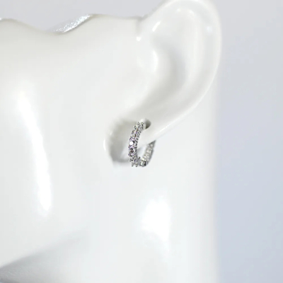 SWAROVSKI Vittore 大圈耳環 鍍白金色 5562126