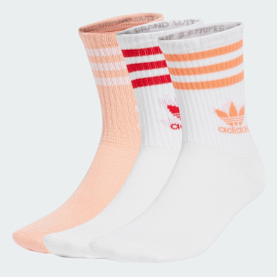 【adidas 愛迪達】 中筒襪 3 雙入 男/女 - Originals JI9472