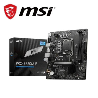 微星 PRO B760M-E 主機板+DarkFlash GD108 奶咖 雙模機械鍵盤