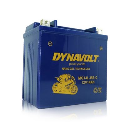 DYNAVOLT藍騎士MG14L-BS-C電瓶等同YTX14L-BS/FTX14L-BS/GTX14L-BS/哈雷883/1200