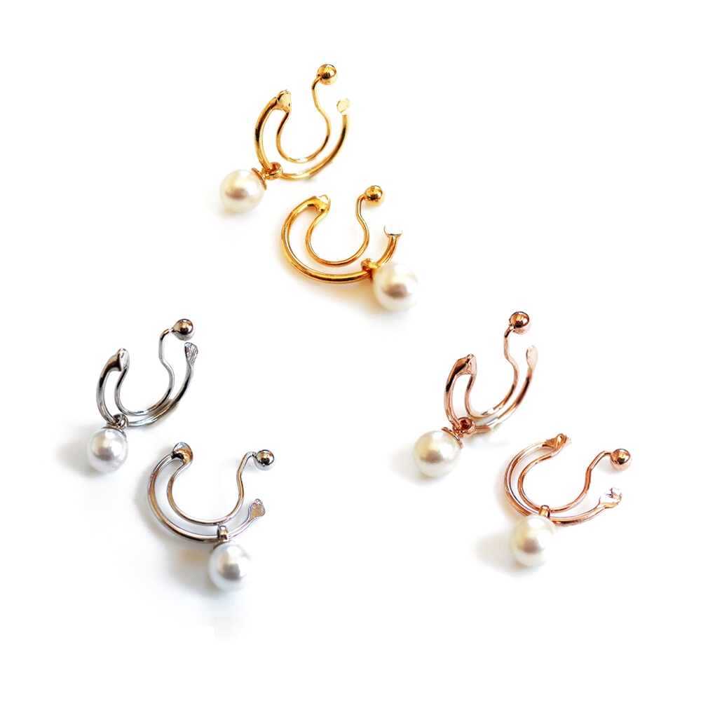 耳環　金環　①②まとめて Melody 日本製珍珠夾式耳環(7982532) | 夾式耳環| Yahoo購物中心