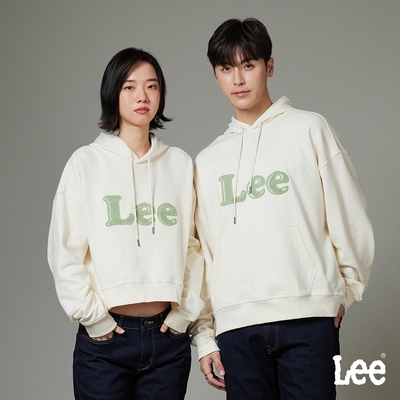Lee 男女款 繡花LOGO長袖連帽厚TEE 兩色｜MODERN