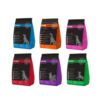 美國PURELUXE純華-天然無穀犬糧系列 400g x 3入組(購買第二件贈送寵物玩具x1包)