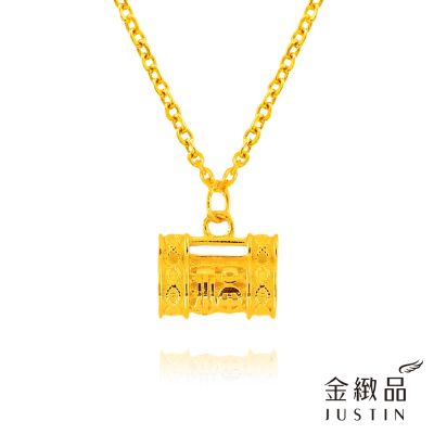 金緻品 黃金項鍊 雕花福瑣 0.91錢 5G工藝