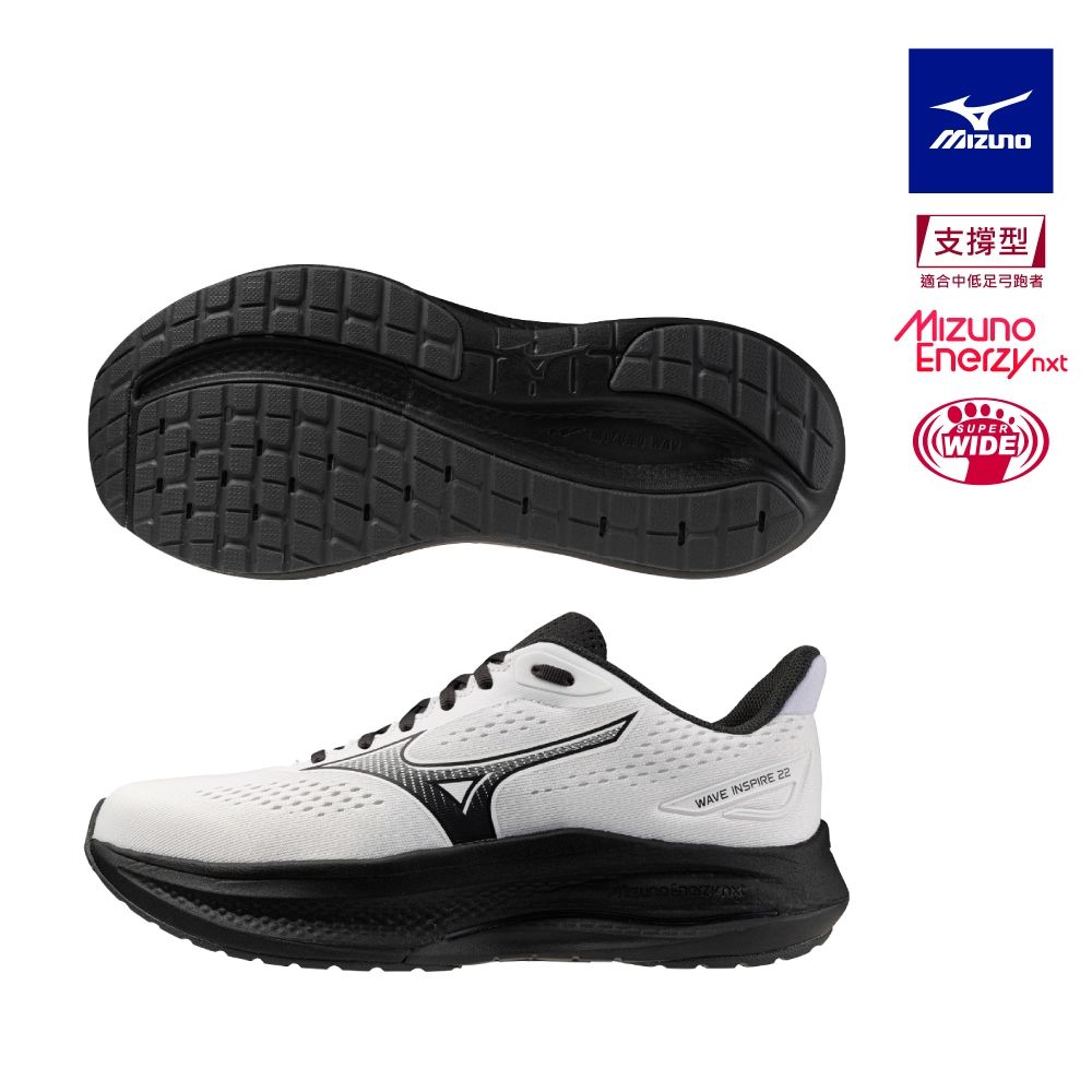 【MIZUNO 美津濃】WAVE INSPIRE 22 男款慢跑鞋 J1GC264557
