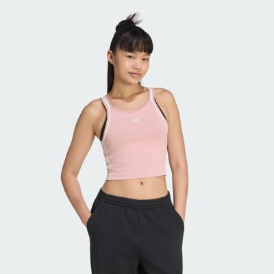 Adidas 愛迪達 Vintage Tank KY8136 女 背心 運動背心 粉紅 亞版 復古