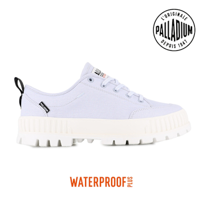 PALLADIUM PALLASHOCK LO WP+厚底巧克力橘標防水靴/防水鞋/休閒鞋-男鞋/女鞋-薰衣草紫