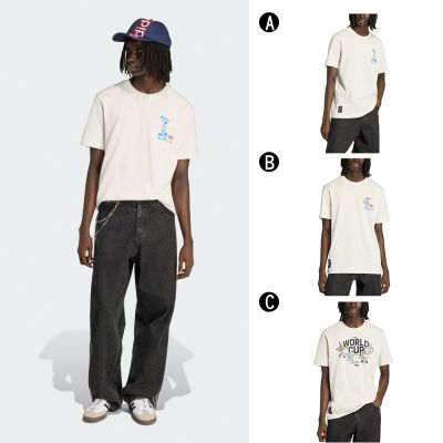 【Adidas 愛迪達】FIFA 世界盃 短袖上衣 圓領短袖T恤 MASCOT TEE STR 男女 A-KB6216 B-KC3833 C-KE2038
