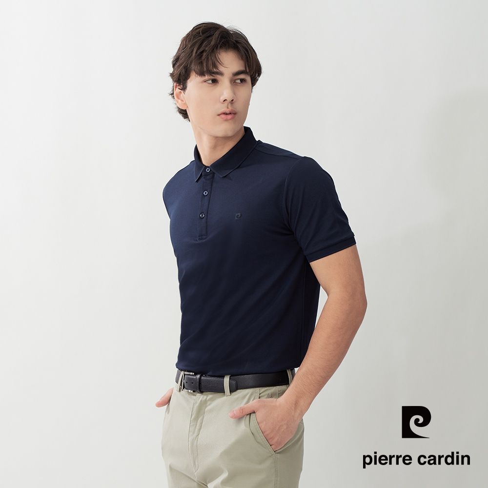 Pierre Cardin皮爾卡登 網路獨家 男款 素色百搭涼感/網眼透氣彈性短袖POLO衫(多色任選) (H款(網眼透氣))