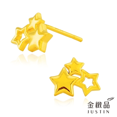 金緻品 黃金耳環 星點宇宙 0.7錢 5G工藝